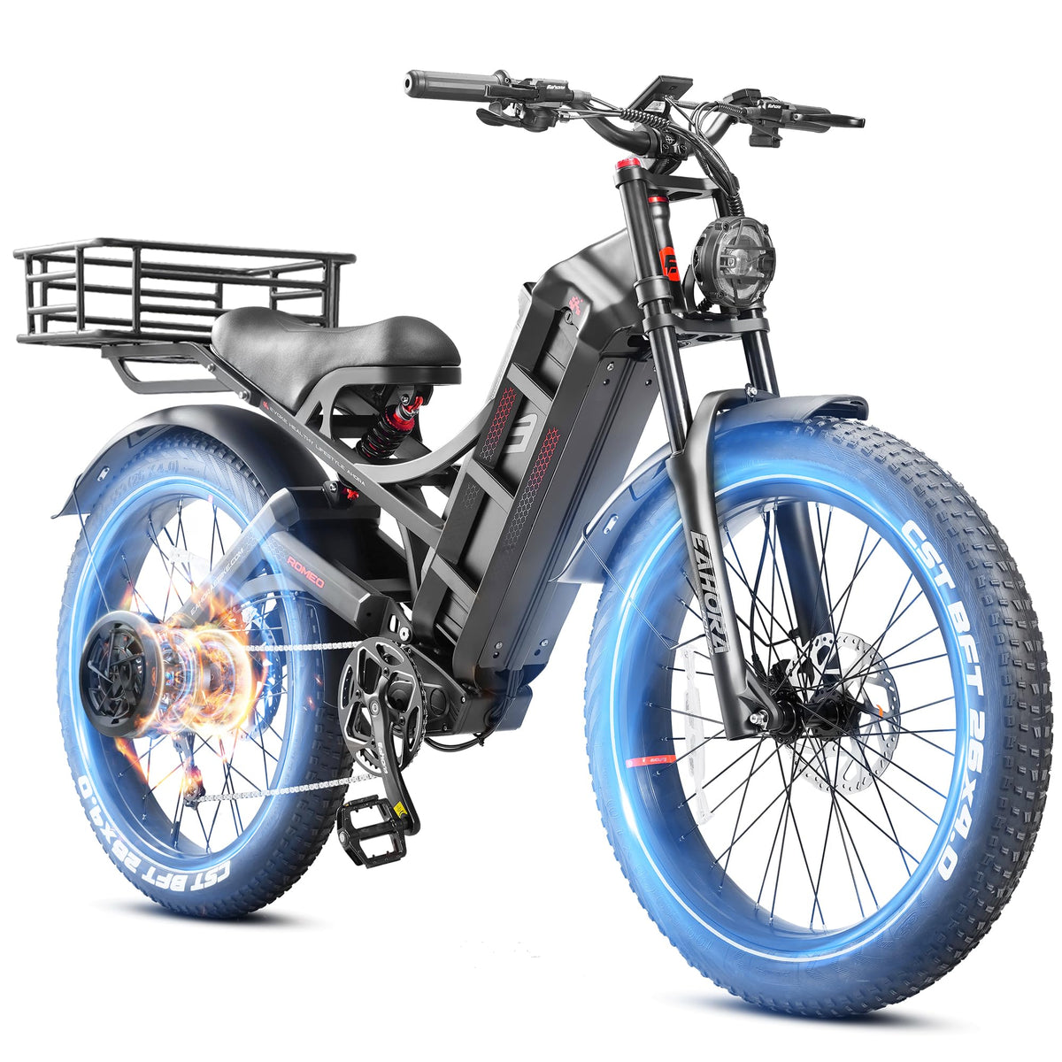 Eahora Romeo Pro Electric Bike – Long Range Fat Tire Canada