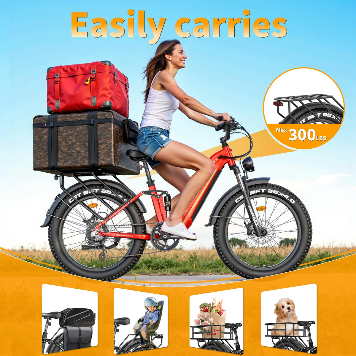 FREESKY Wild Cat Pro Electric Bike – Fat Tire E-Bike 1800W (Canada)