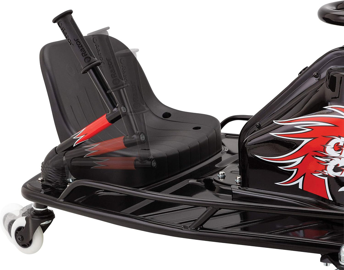 Razor Crazy Cart DLX Canada black and red side profile