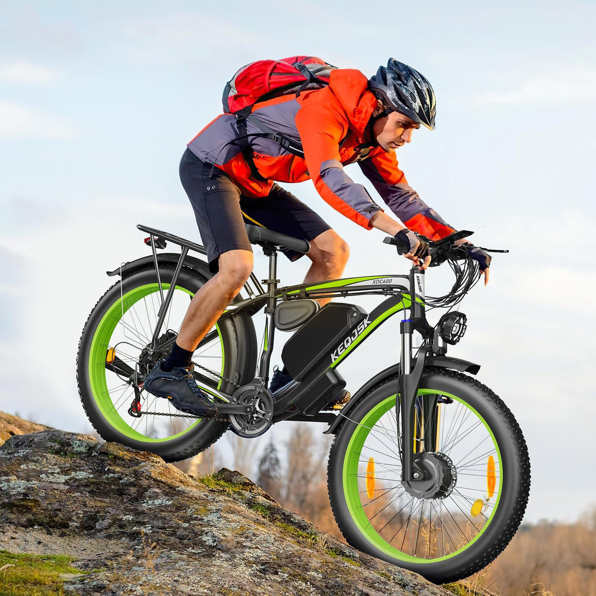 KEQJSK Bicicleta eléctrica de neumático ancho 2000W Canadá | Todoterreno