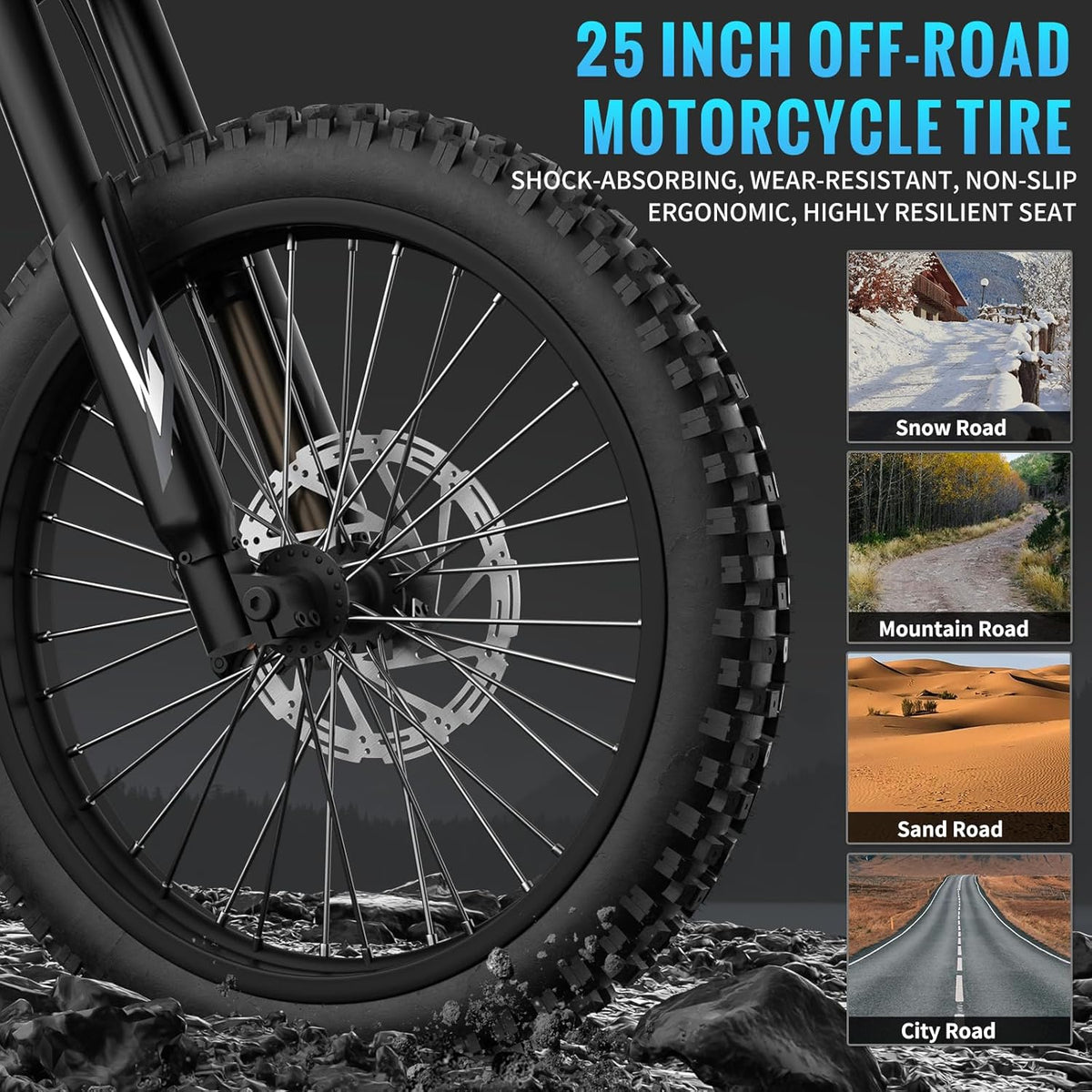 Bootime GT73 Electric Dirt Bike – Dual Battery 2400W Peak, Canada Edition