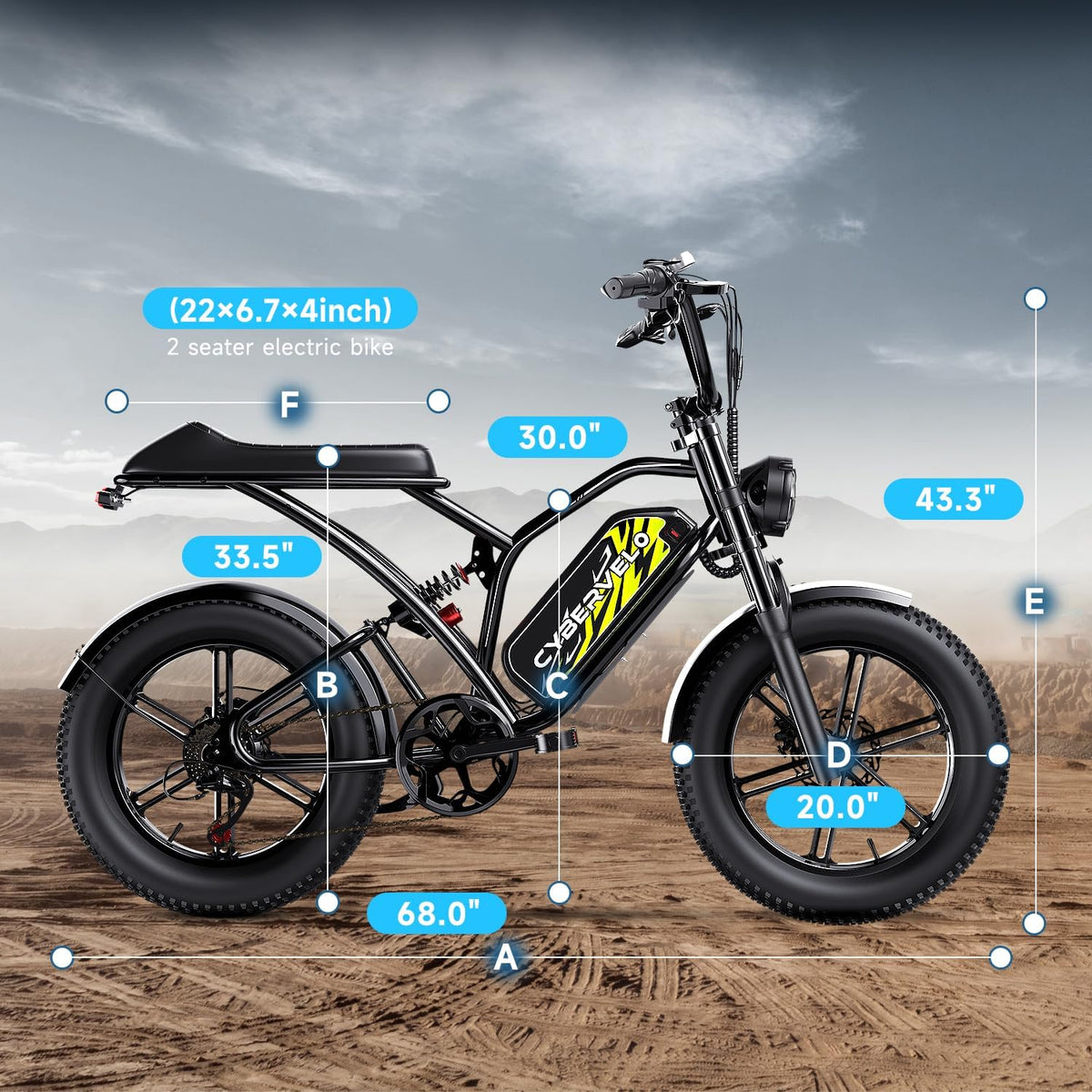 Cybervelo EK11 suspension and drivetrain detail