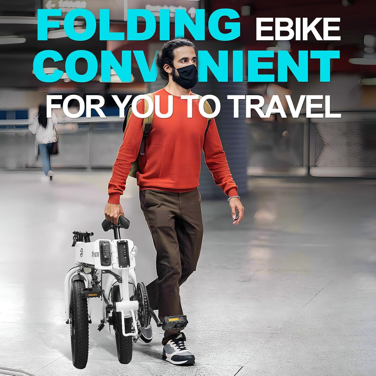 Jasion EB7 Bicicleta eléctrica plegable - Bicicleta eléctrica de largo alcance Canadá