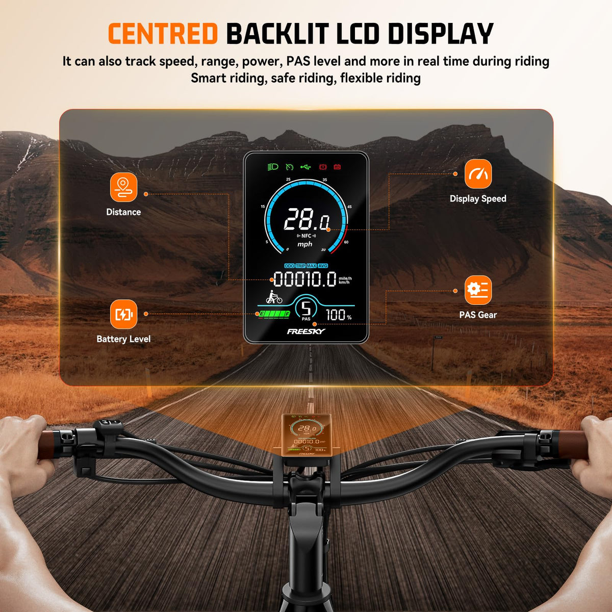 Freesky Nova Step-Thru Dual Battery Electric Bike – Up to 193 km Range (Canada)