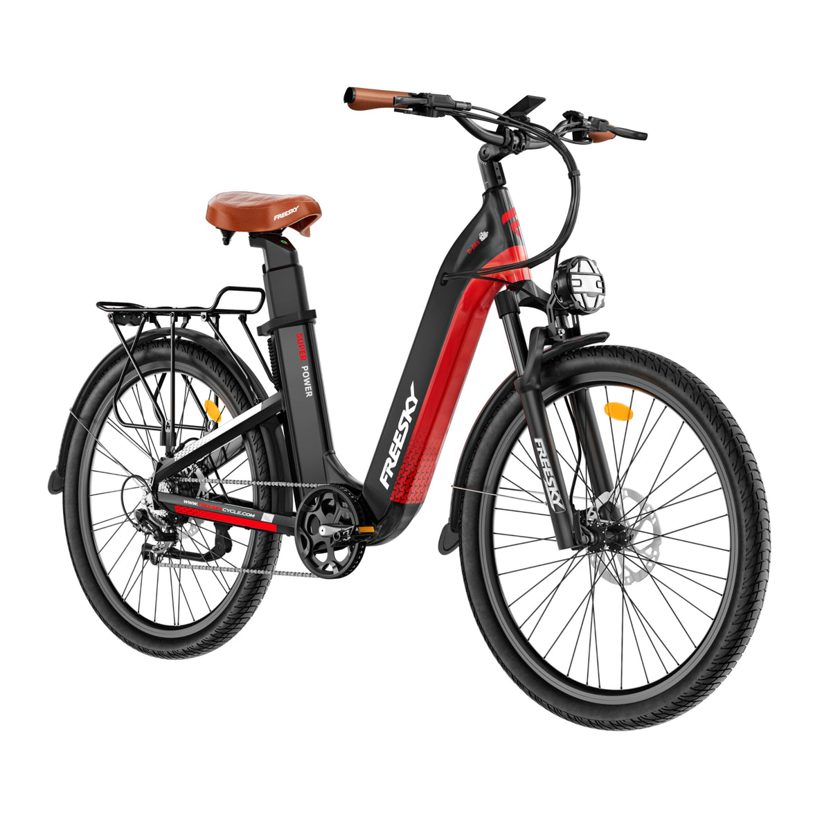 Freesky Nova Step-Thru Dual Battery Electric Bike – Up to 193 km Range (Canada)