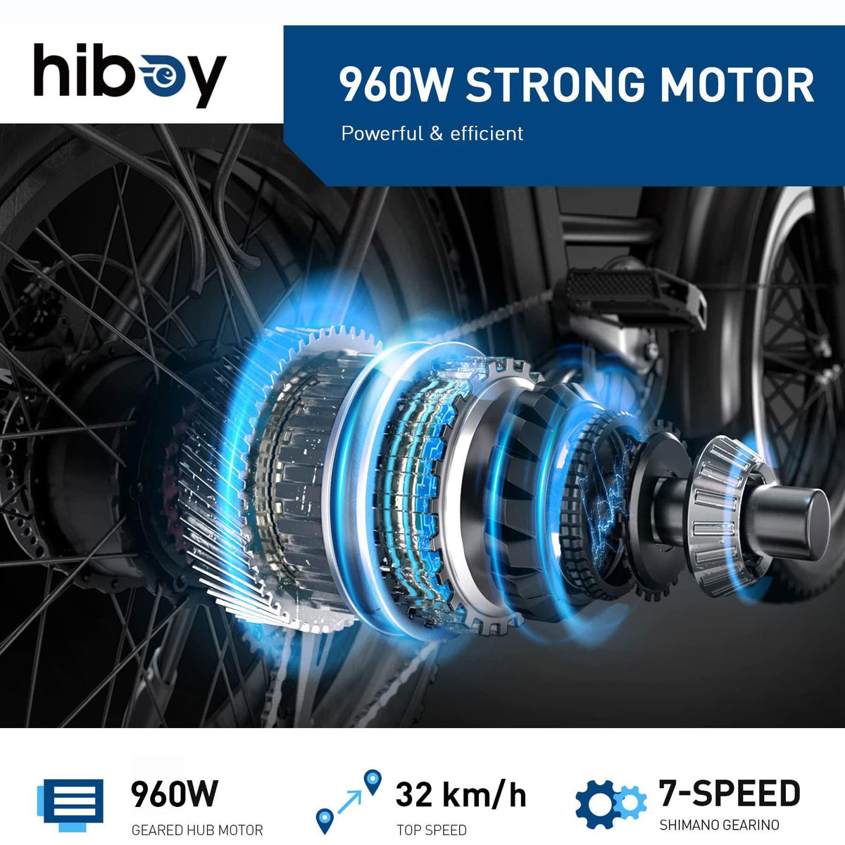 Hiboy EX6 Step-Thru E-Bike 960W Peak | In Stock Canada
