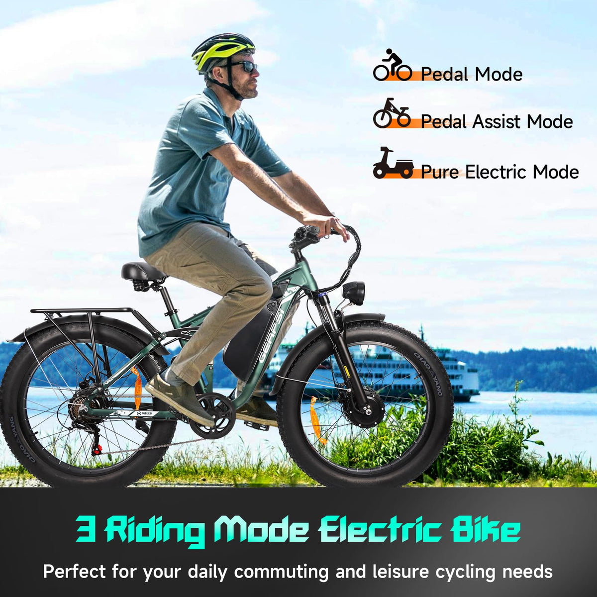 GERPSI Peak 5000W Electric Mountain Bike | All-Terrain, Fat Tire E-Bike for Canadian Riders