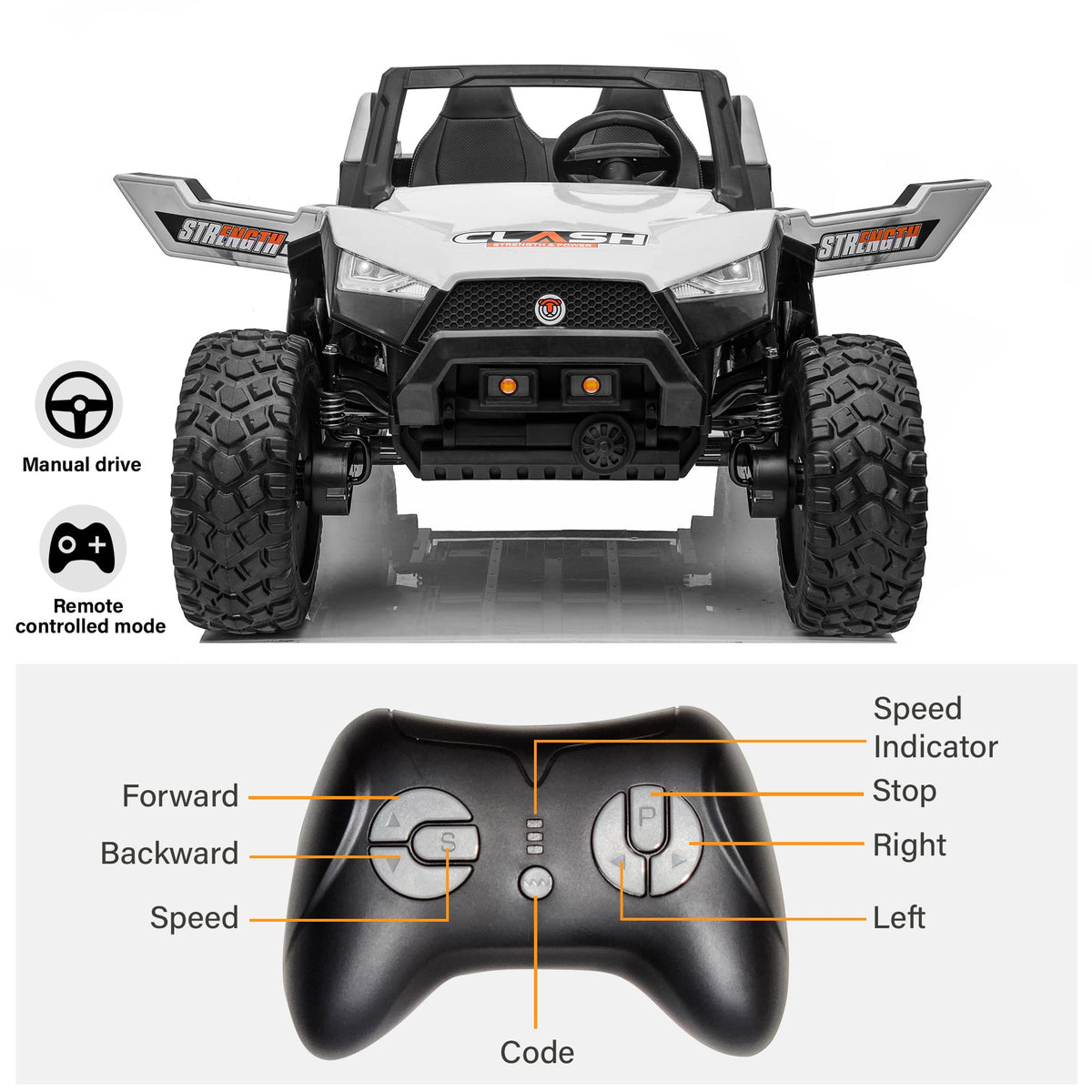Voltz 24V Off-Road Ride-On Car for Kids Canada