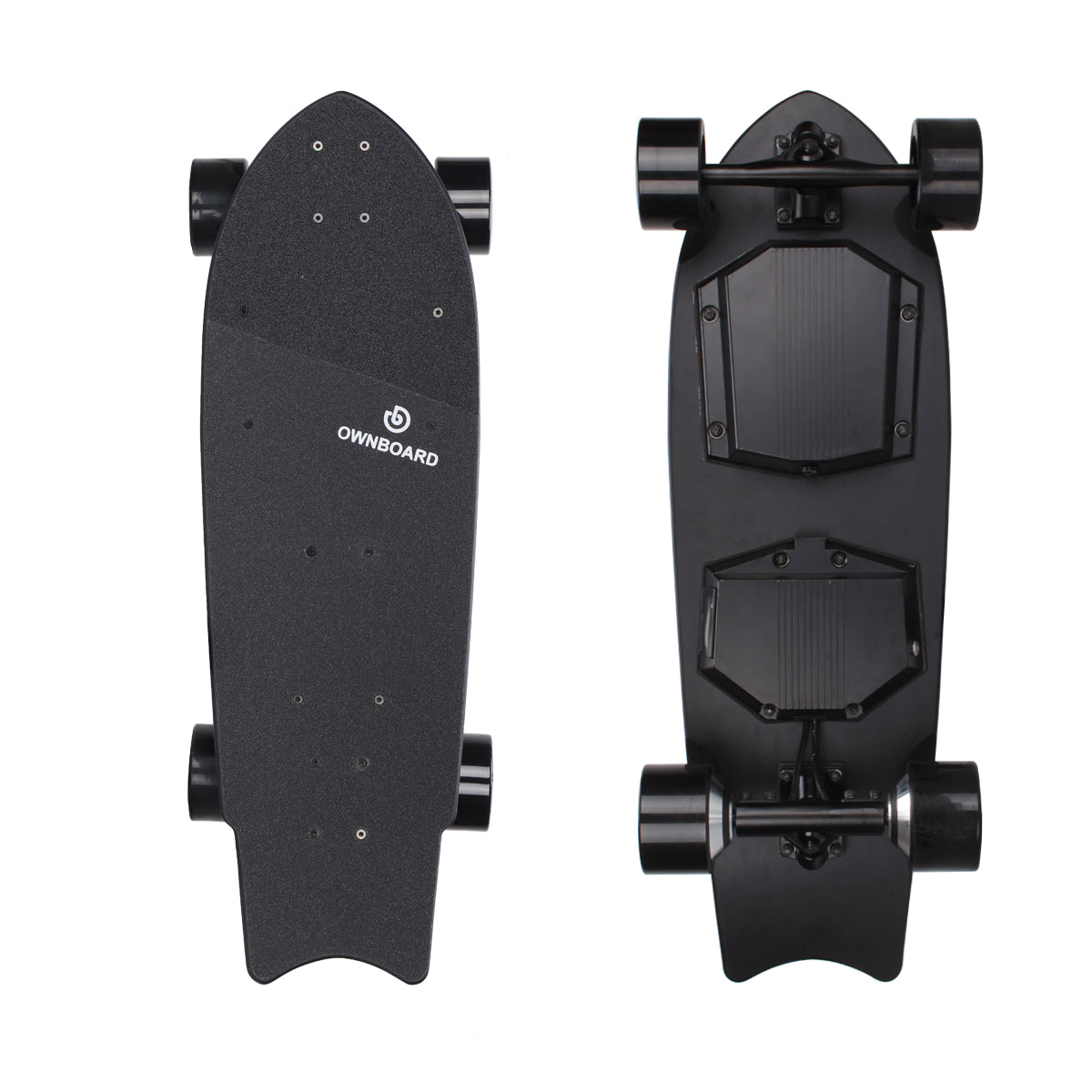 Ownboard Mini KT 30-inch dual-hub electric skateboard in black