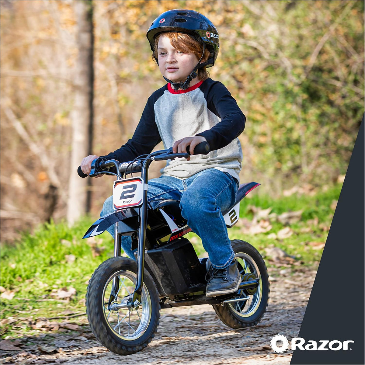 Razor MX125 Kids Electric Dirt Bike – 100W Motor, 13 km/h, Canada Edition