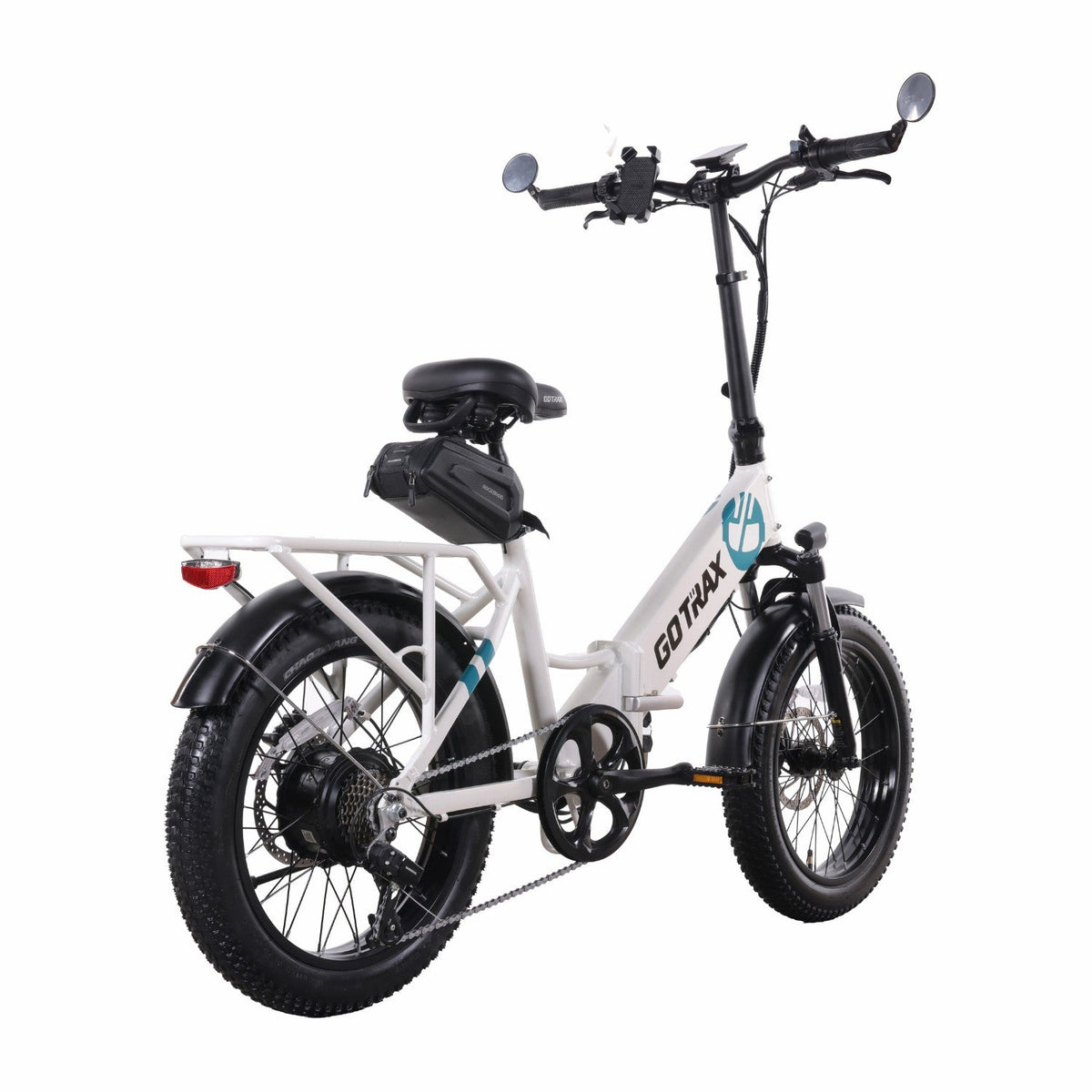 GOTRAX R2V2 folded electric bike storage view