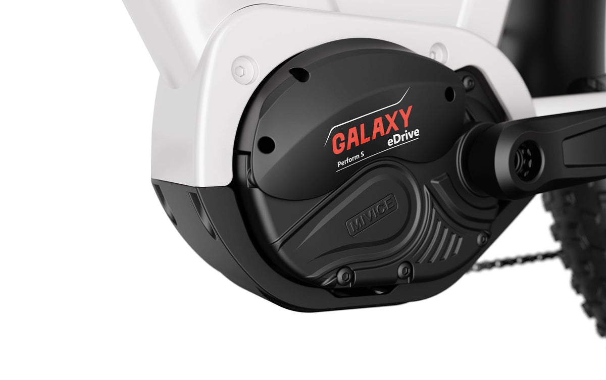 Heybike Alpha Mivice 500W mid-drive motor detail