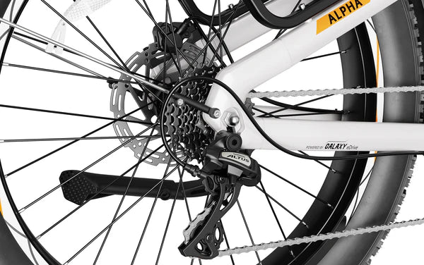 Heybike Alpha electric bike Canada Shimano 8-speed detail