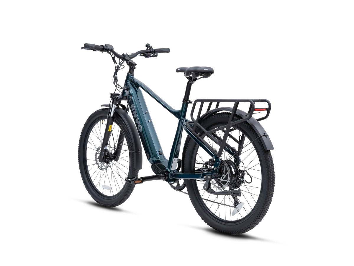 ENVO D50 electric bike, rear view with lights