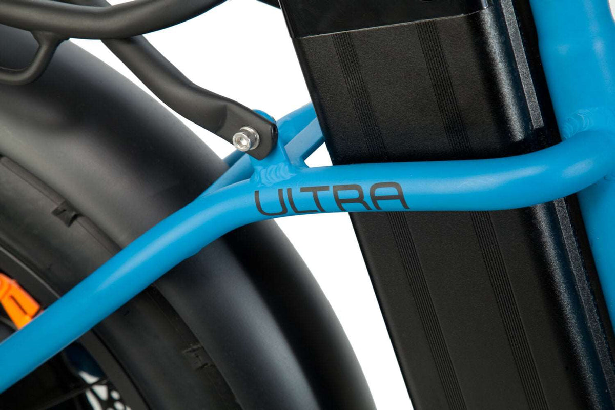 Bluerev Ultra High-Step Folding Fat Tire E-Bike -Street Rides