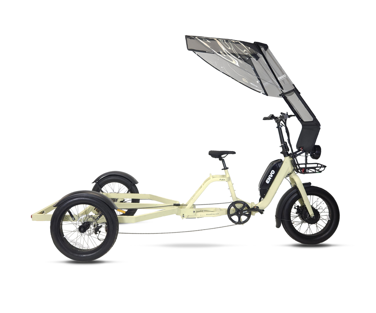 ENVO Cargo Trike with rear cargo box, Canadian electric cargo trike