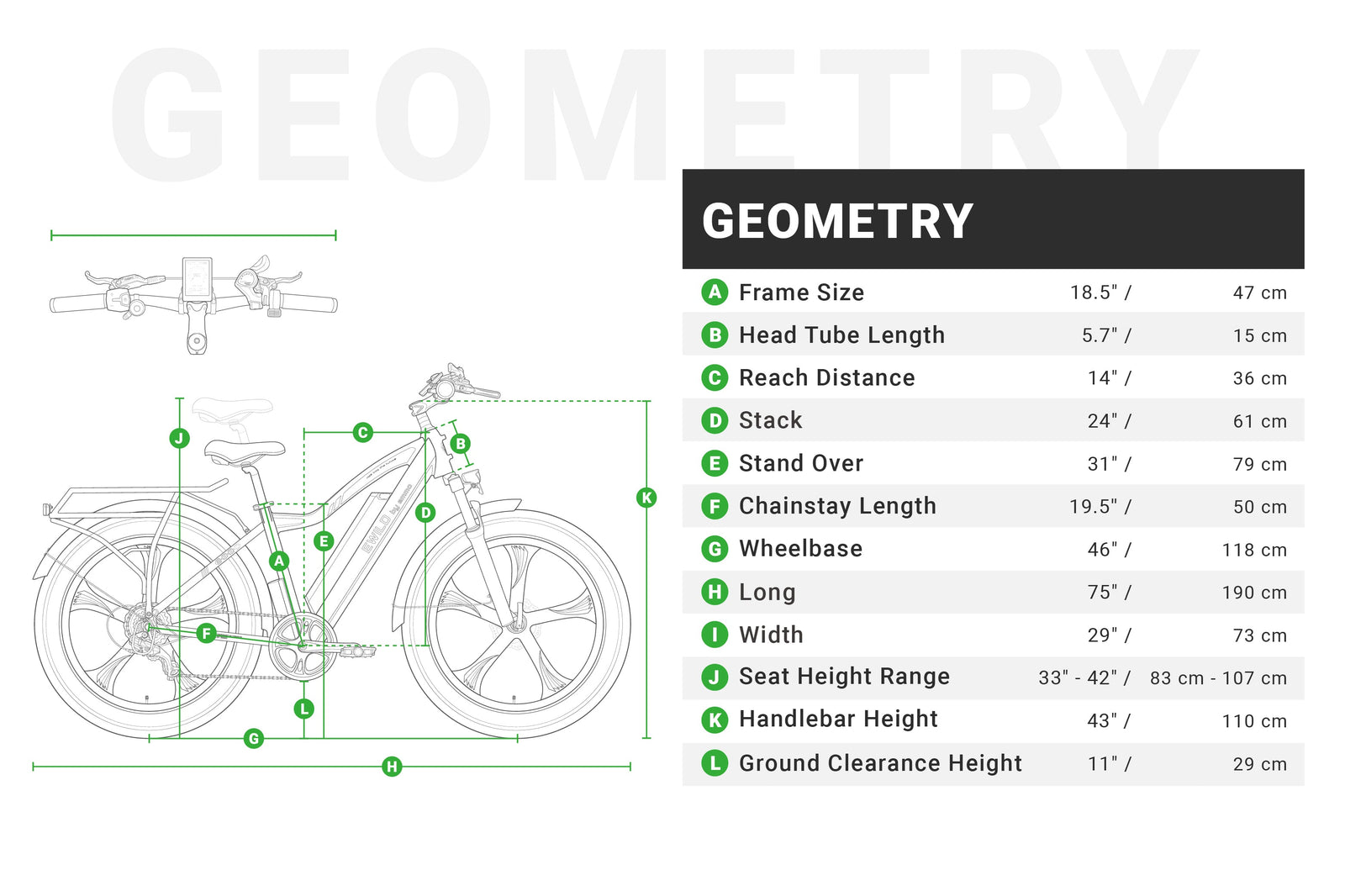 EMMO EMMO E-Wild Fat-Tire Electric Bike - official product image 4