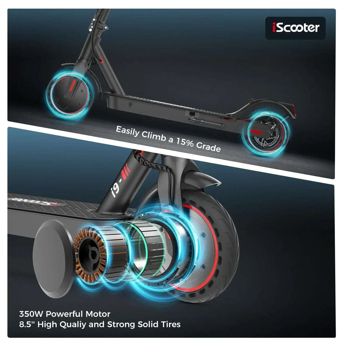 iSinwheel i9 Commuting Electric Scooter - Street Rides
