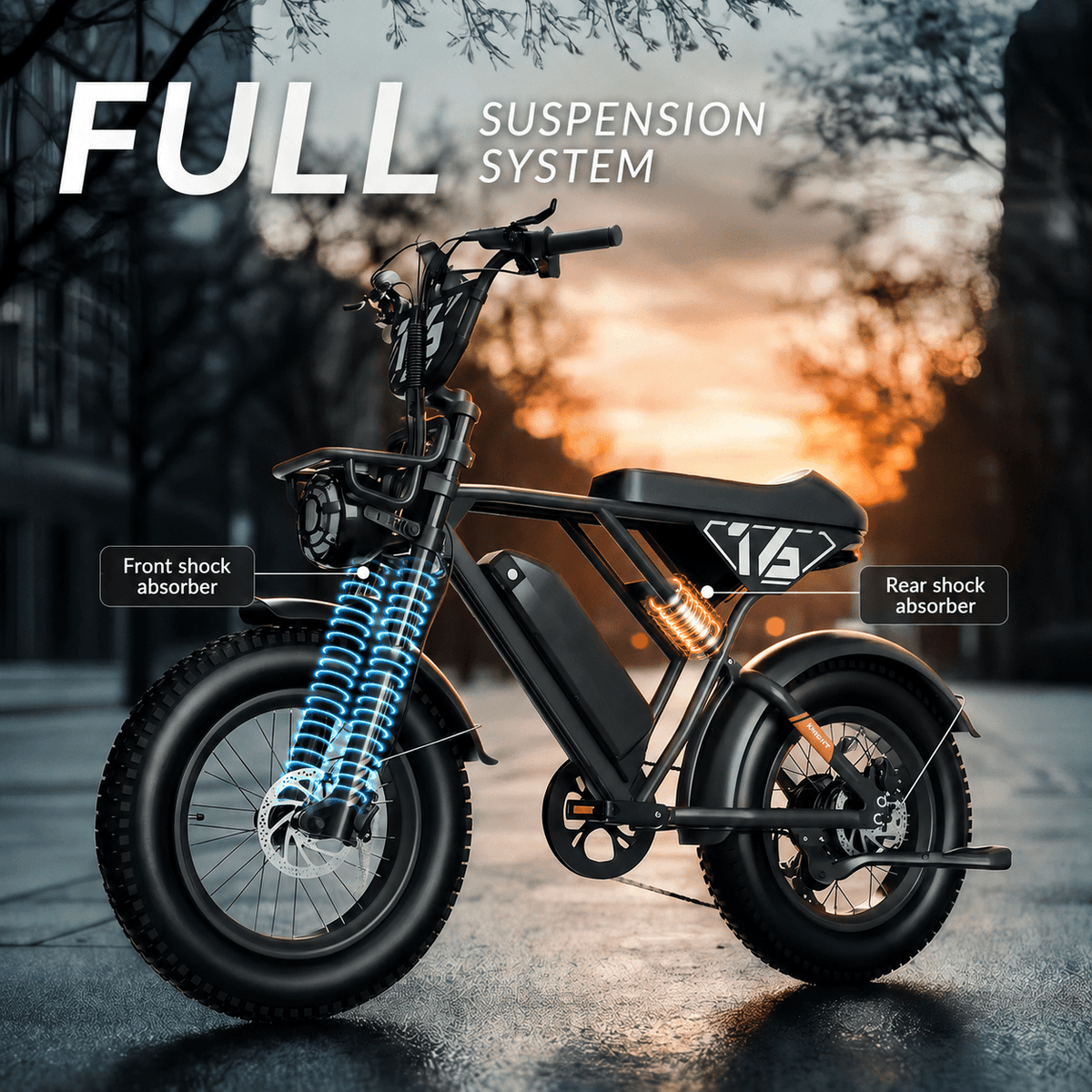 5TH WHEEL Knight EB16 Retro Electric Bike - image 9