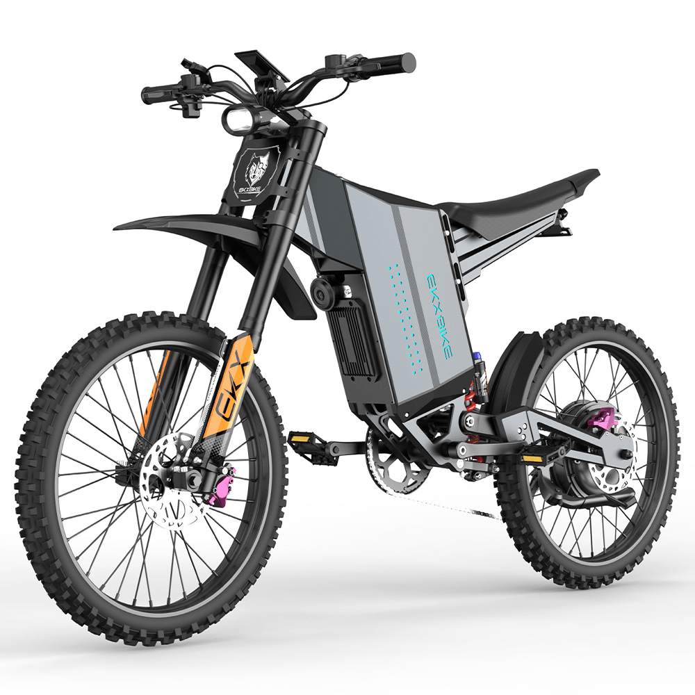 EKX GTS X22 adjustable full suspension and 19-inch tire view