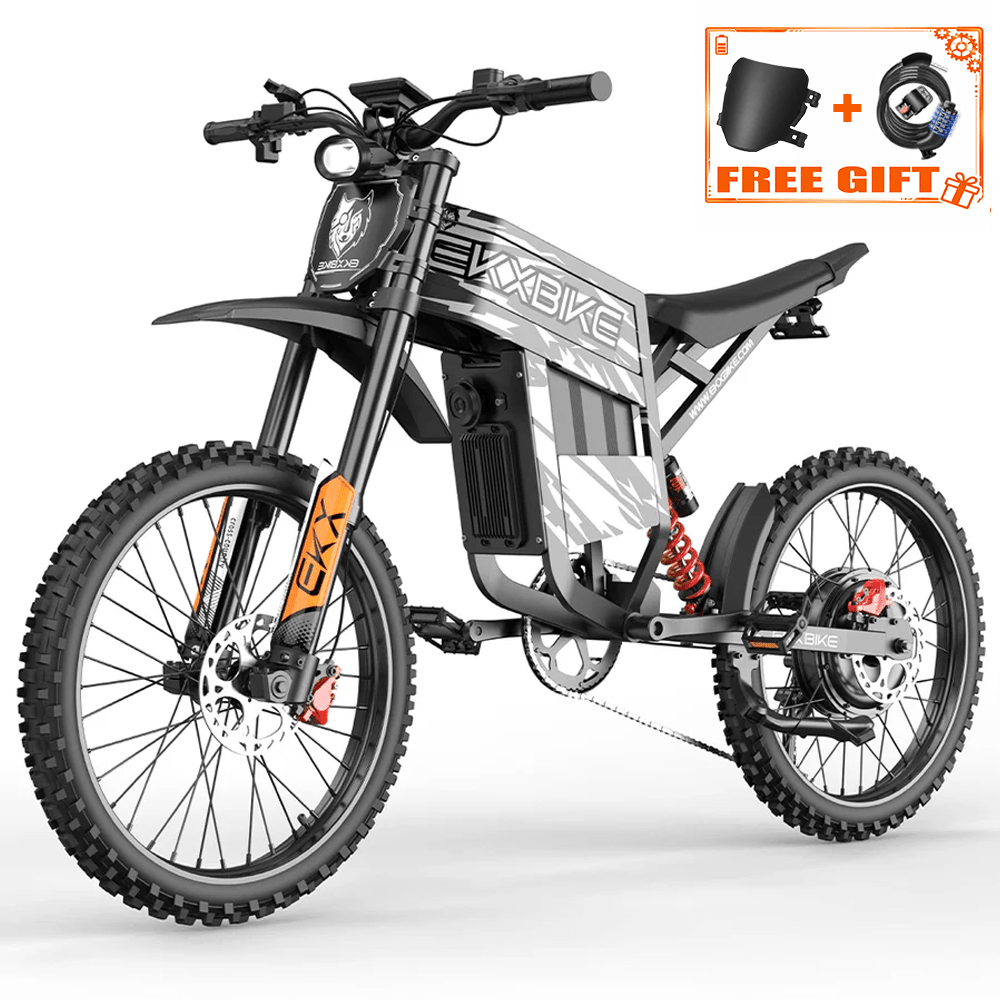 EKX TX1 60V electric dirt bike, Canada configuration