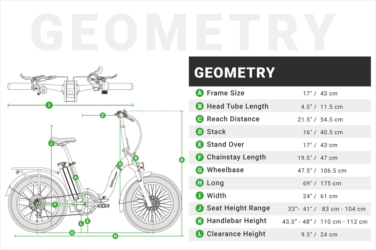 EMMO EMMO E-Mini C2 Foldable Fat-Tire Electric Bike - official product image 4