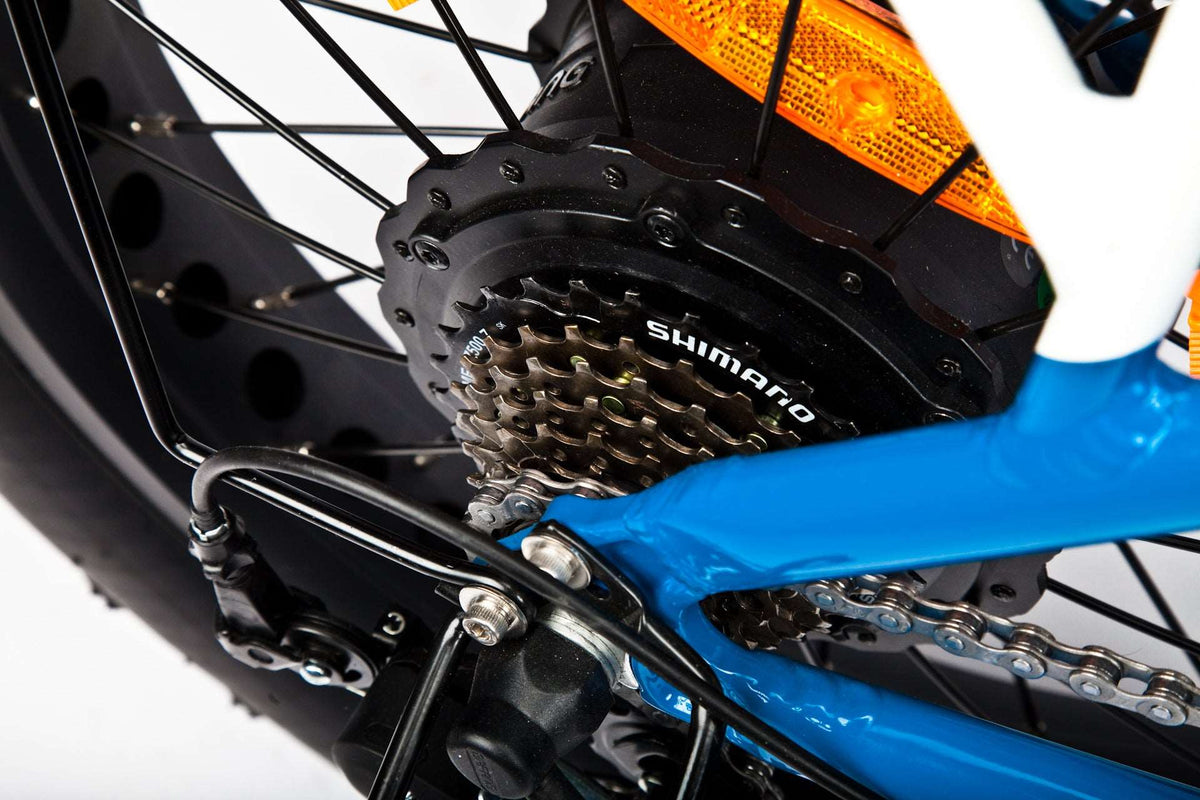 Bluerev Ultra Low-Step Folding Fat Tire E-Bike -Street Rides