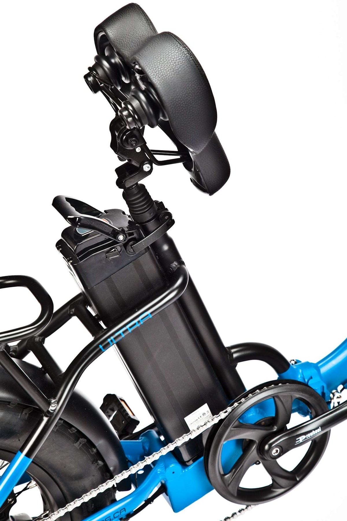 Bluerev Ultra Low-Step Folding Fat Tire E-Bike -Street Rides