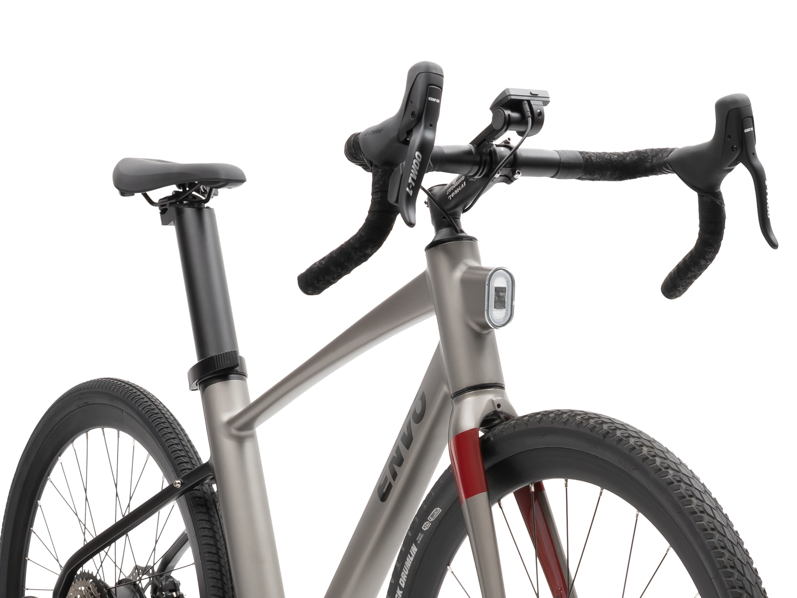 ENVO Stax DropBar e-bike, front head tube close-up