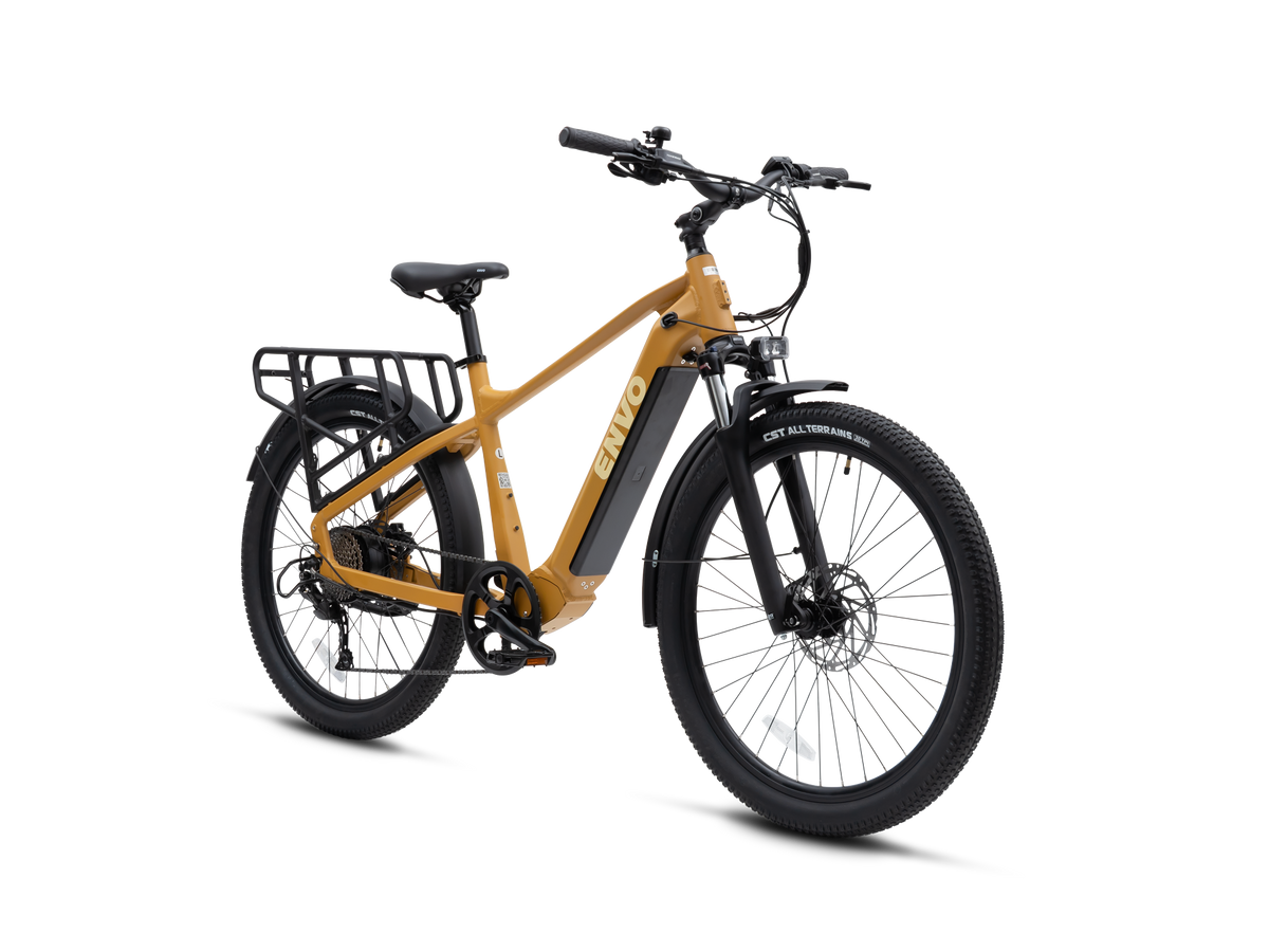 ENVO D50 electric bike, front three-quarter view