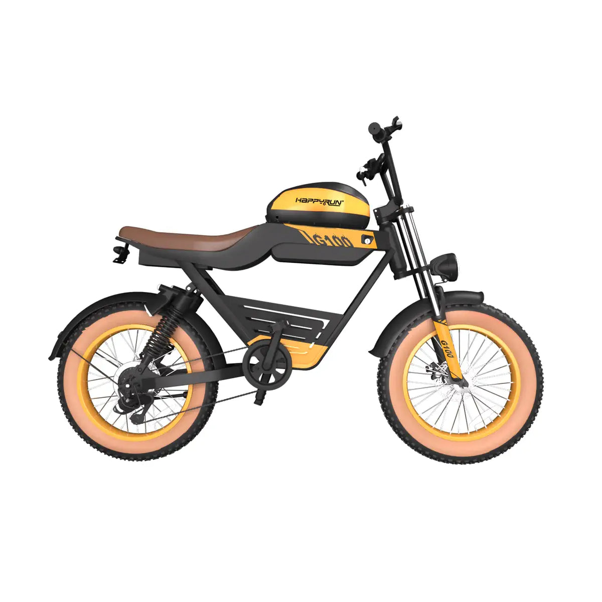 Happyrun Tank G100 Dual Battery Electric Bike - Street Rides