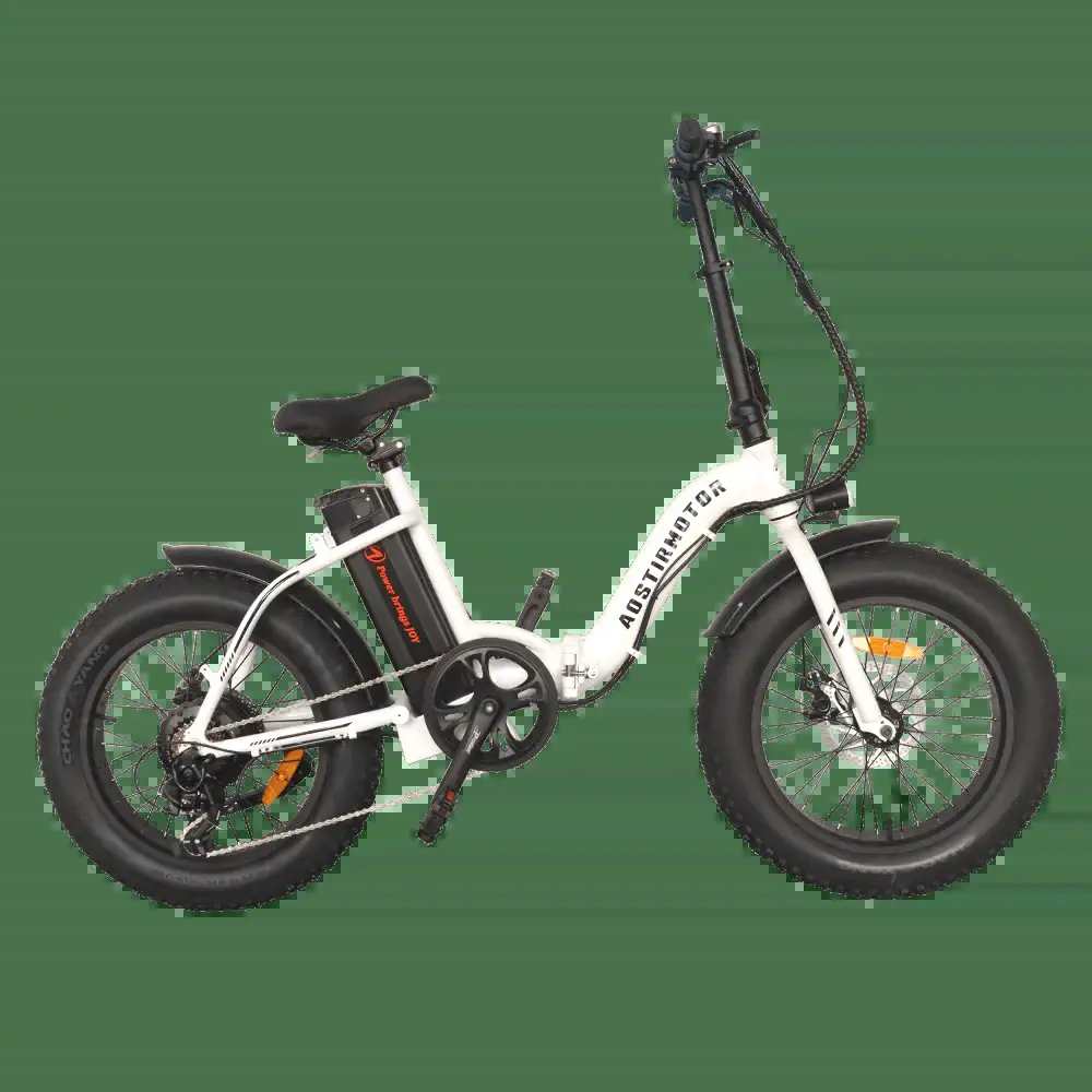 AOSTIRMOTOR G20 500W Step-Through Fat Tire E-Bike Canada handlebar display view