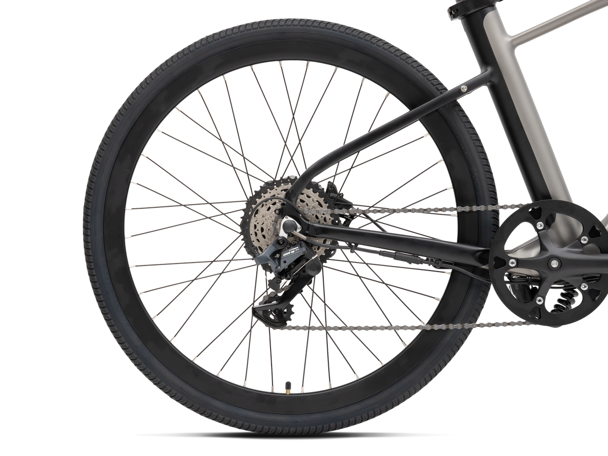 ENVO Stax DropBar e-bike, rear gear and drivetrain close-up