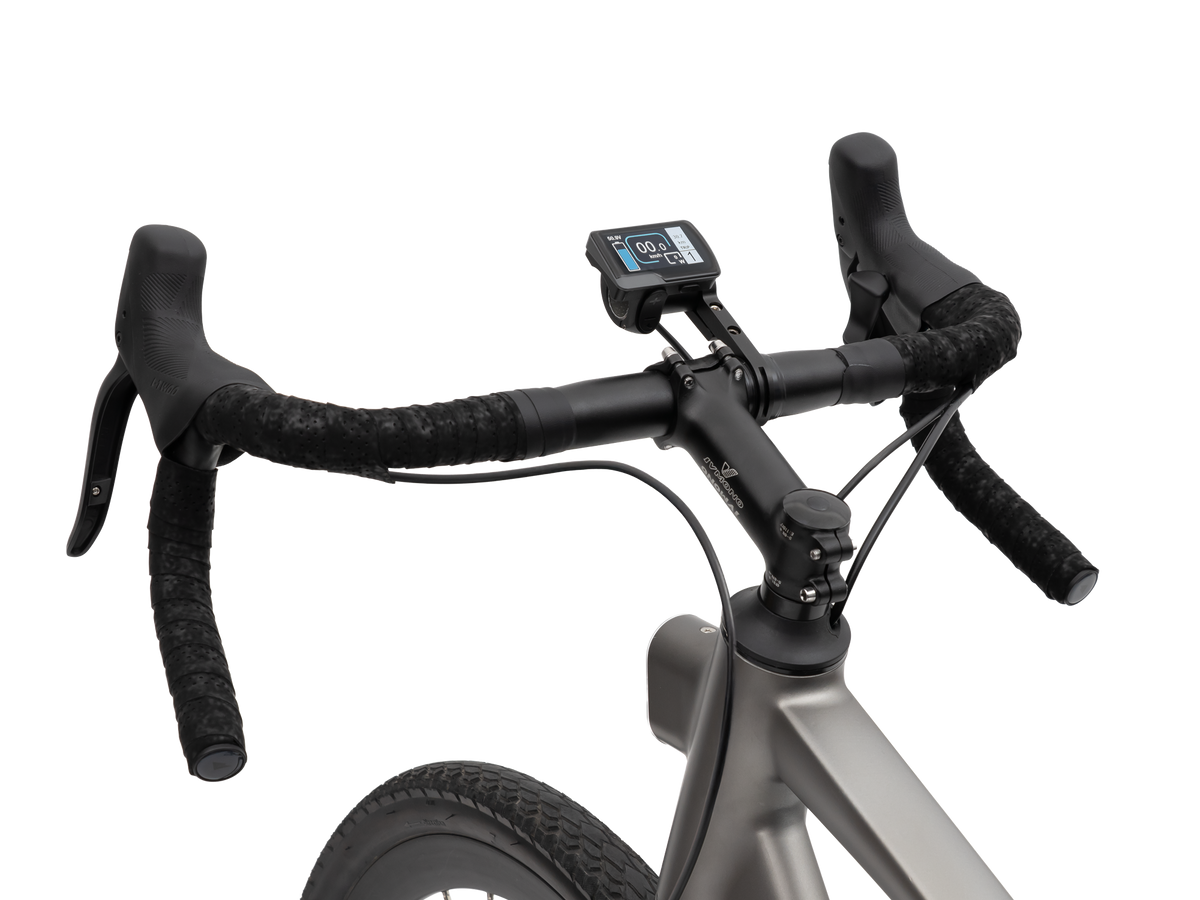 ENVO Stax DropBar e-bike, drop-bar cockpit top view