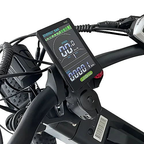 KUGOO T01 500W Fat Tire Electric Bike Canada front suspension detail