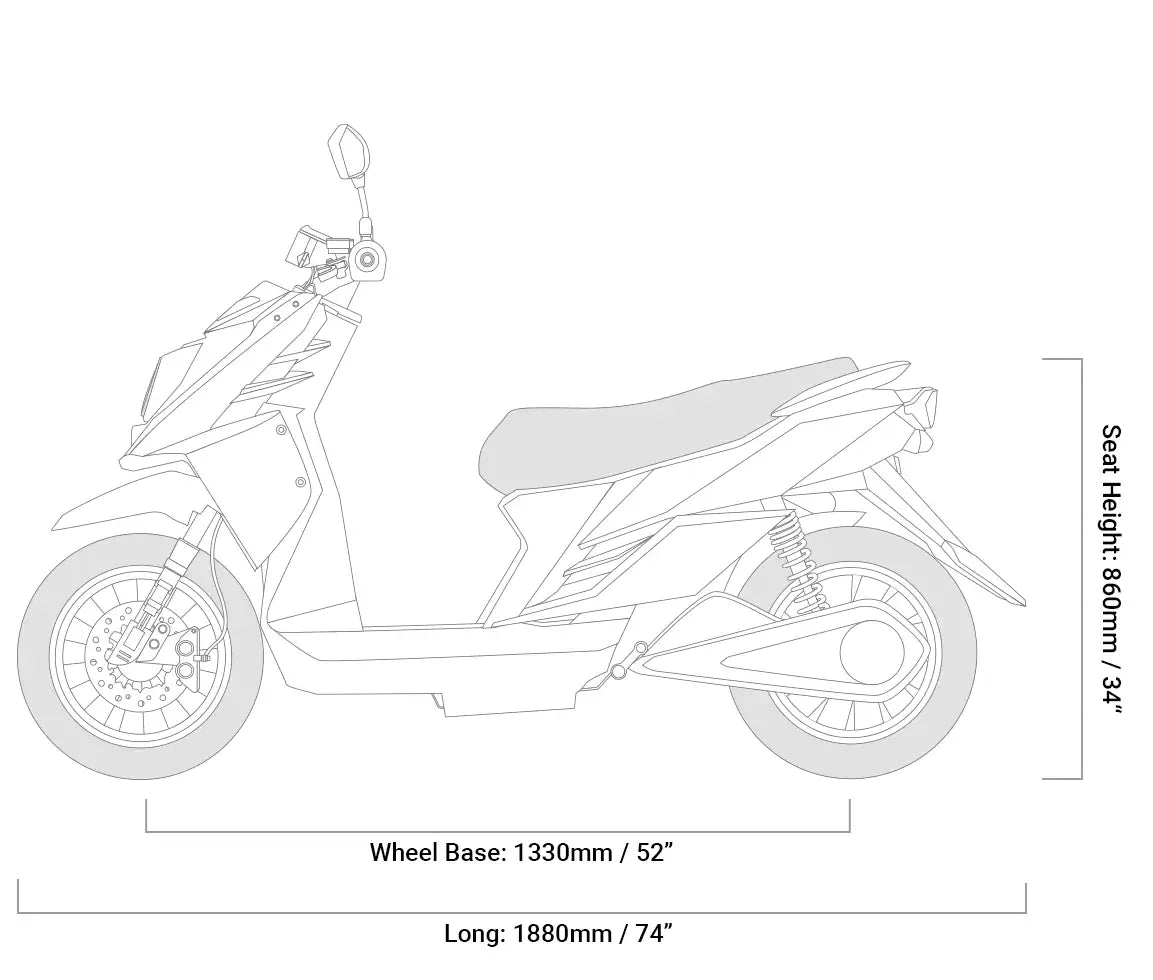 EMMO Koogo Scooter Style E-Bike - Geometry - Street Rides