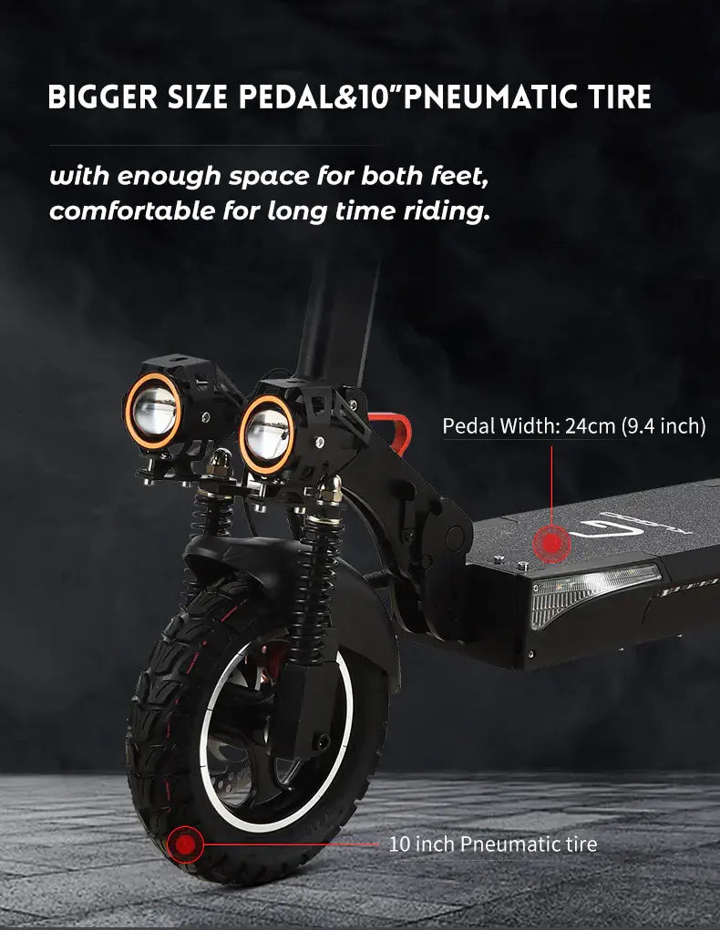 KUGOO M4 Pro 500W Electric Scooter Canada handlebar and display detail