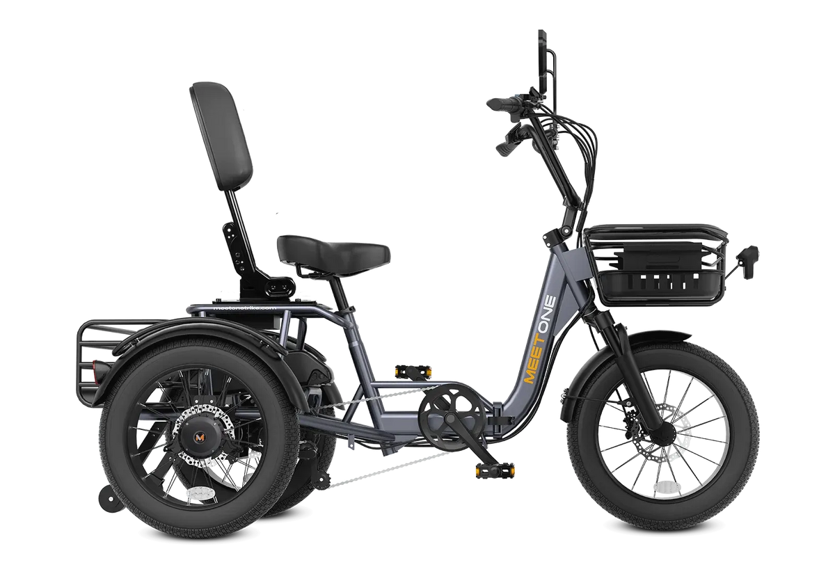 Meet One Breeze Pro fat tire electric trike in Canada, front three-quarter view