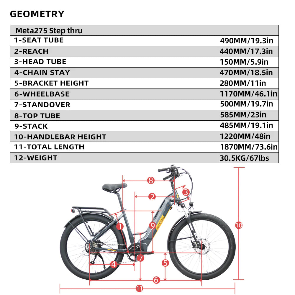 META275-STEP-THRU Geometry - Street Rides