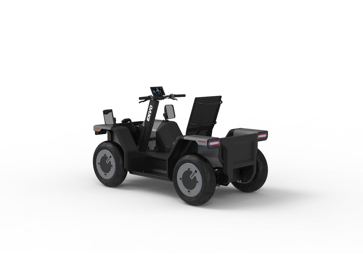 ENVO QC20 electric quadricycle eBike, rear view without roof