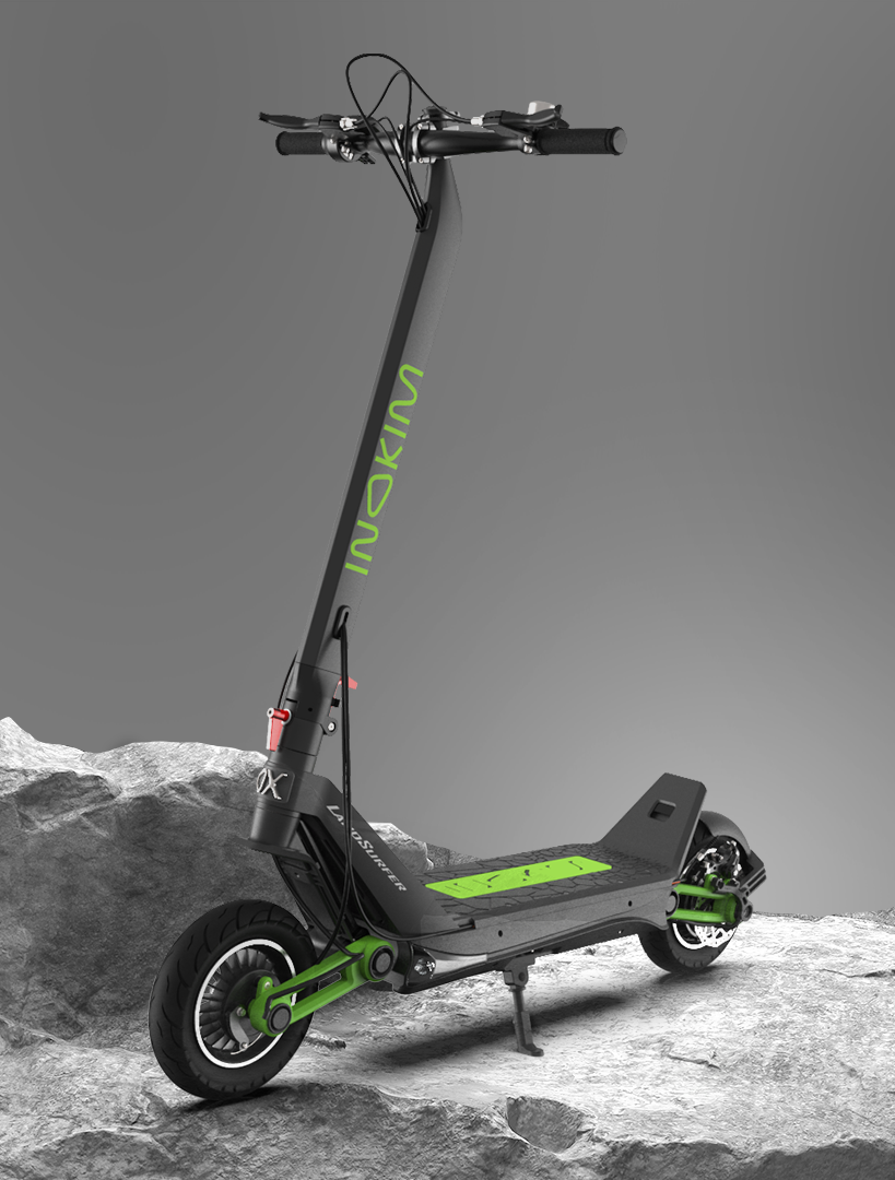 INOKIM OX Super electric scooter Canada green side view