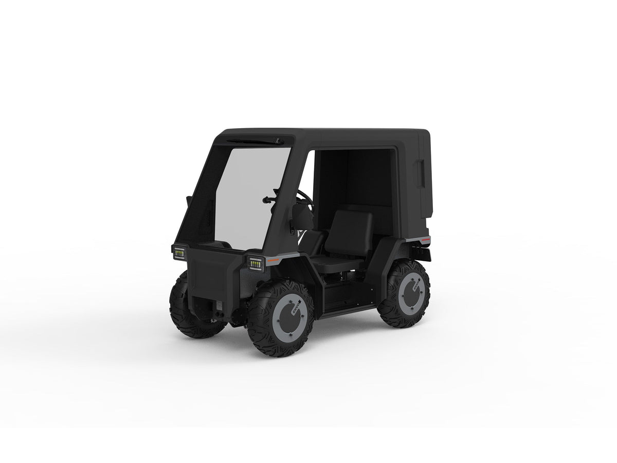 ENVO LV20 electric microcar, alternate right-side angle