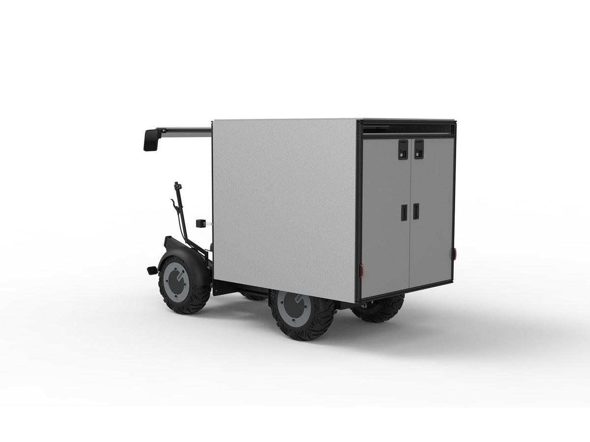 ENVO QC21 electric cargo quadricycle, right-side angle