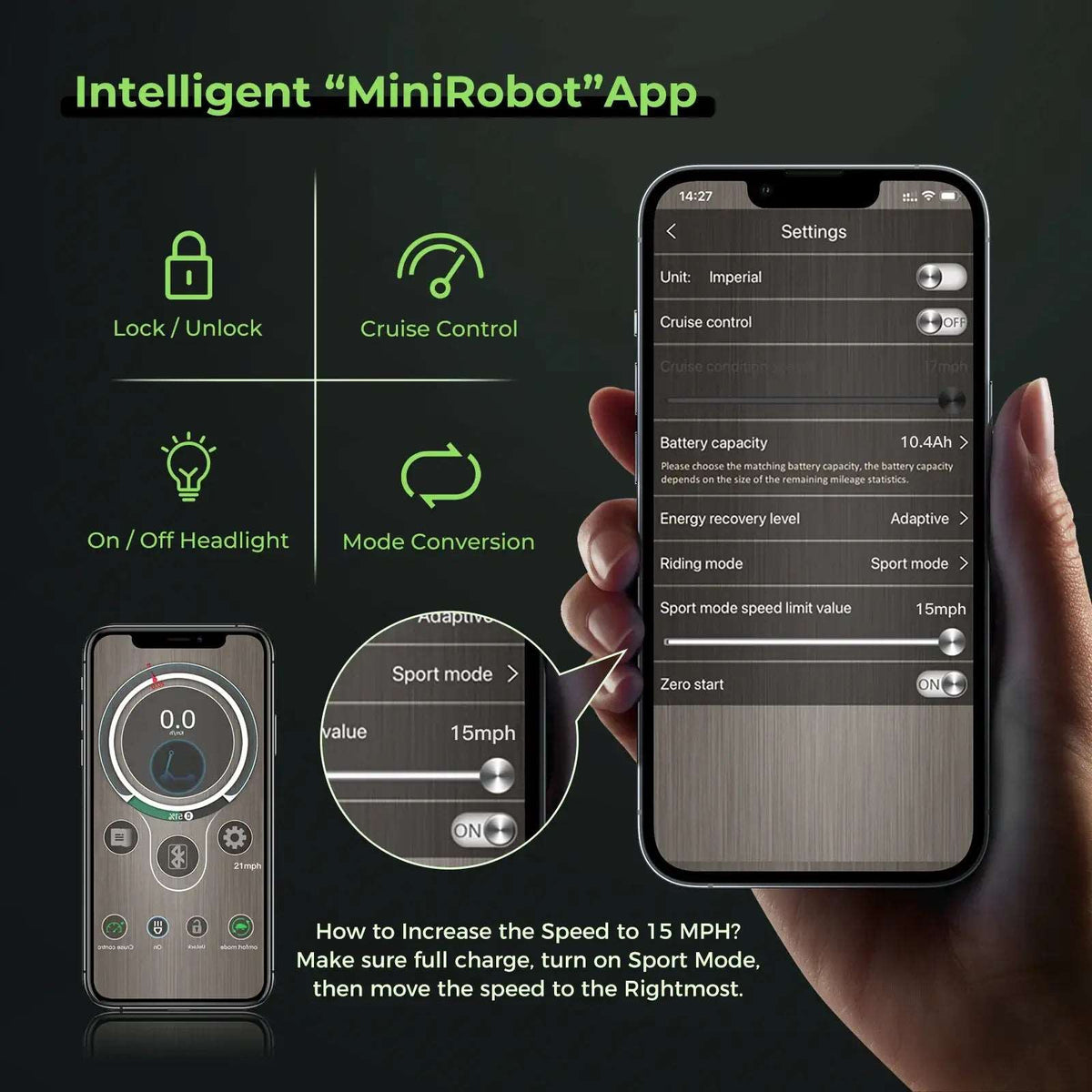  iSinwheel S9MAX 500W Electric Scooter - Street Rides