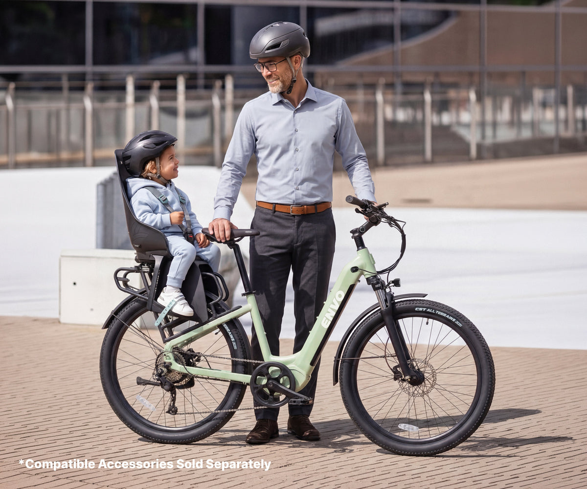 ENVO ST50 electric bike, lifestyle riding scene