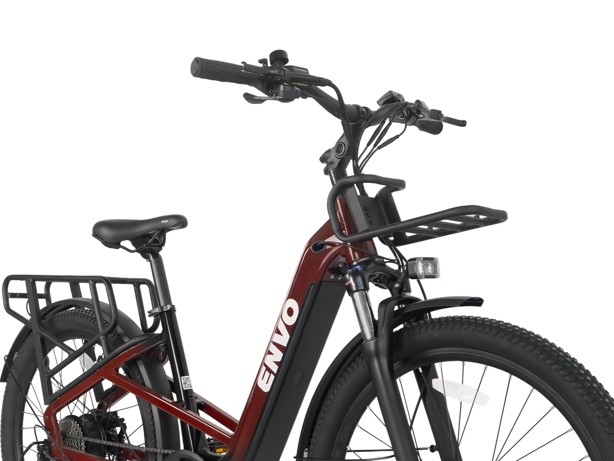 ENVO X50 electric bike, rear cargo package detail