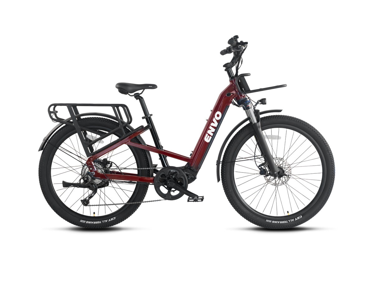 ENVO X50 electric bike, three-quarter front view