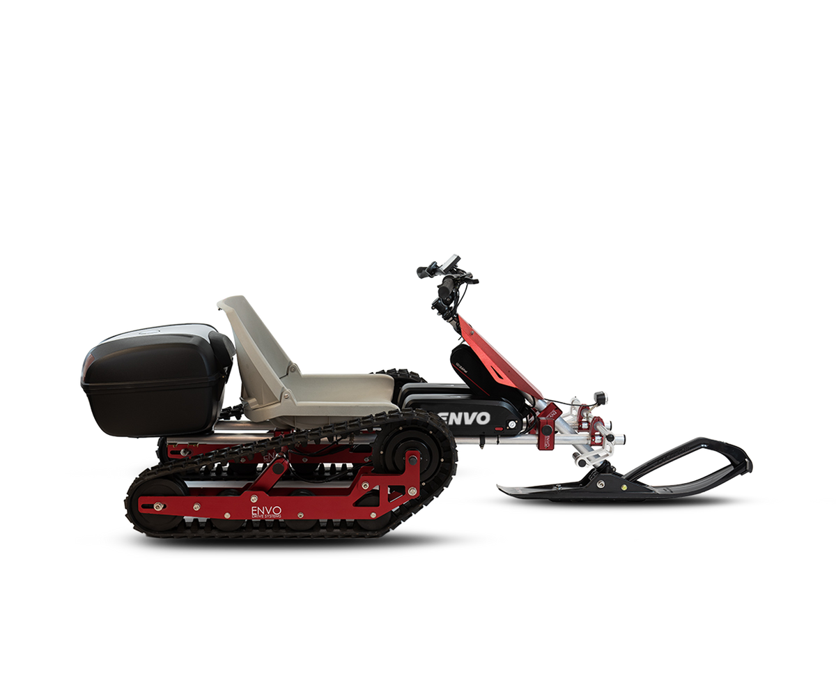 ENVO Electric SnowKart with two tracks and front ski