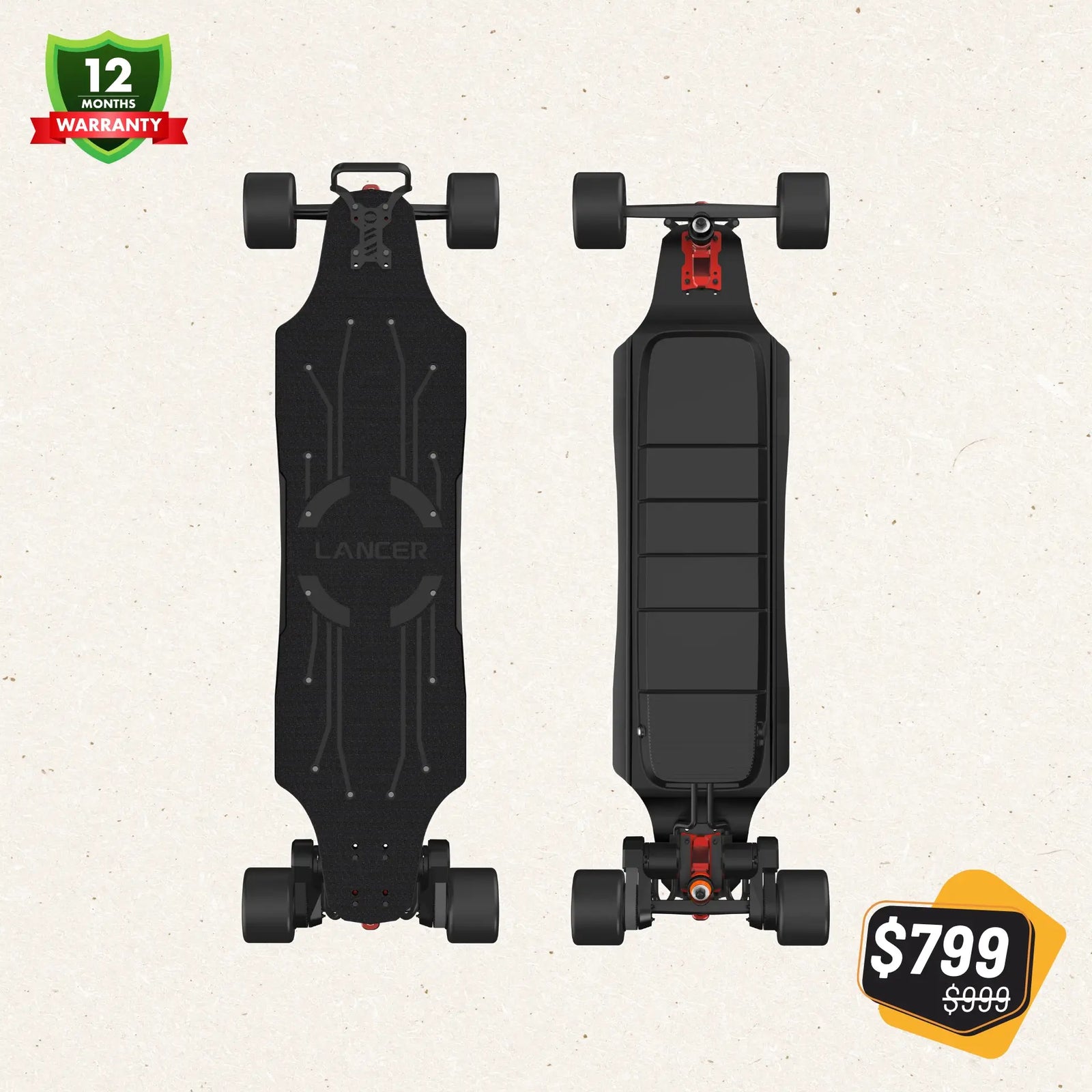 OMW Lancer Black with 105 mm street wheels