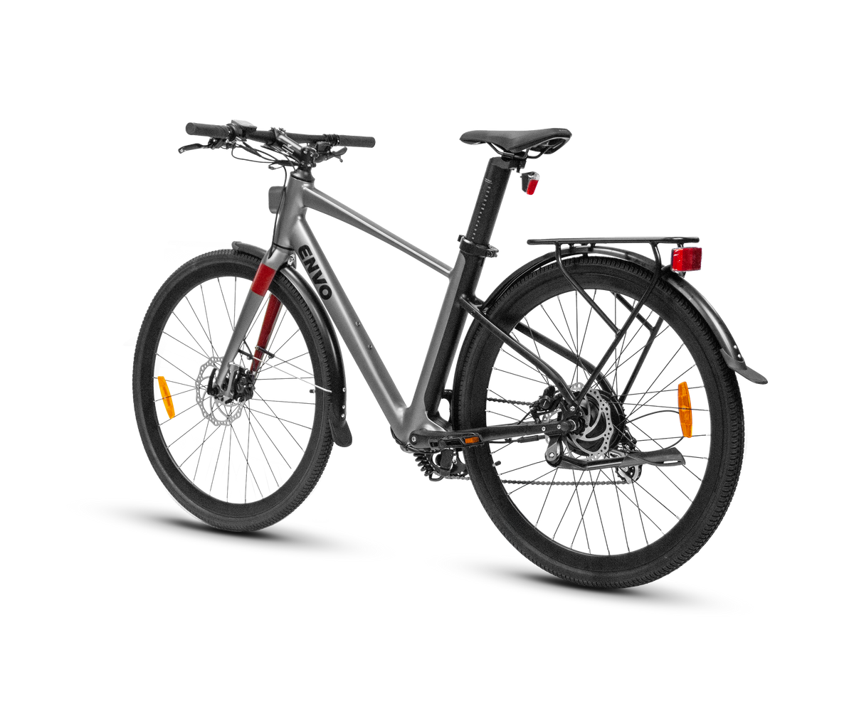 ENVO Stax electric road bike, left angled view